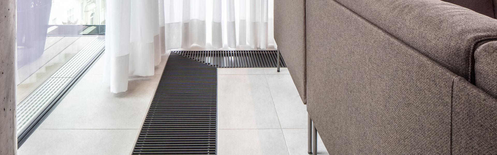 Chauffages en caniveau